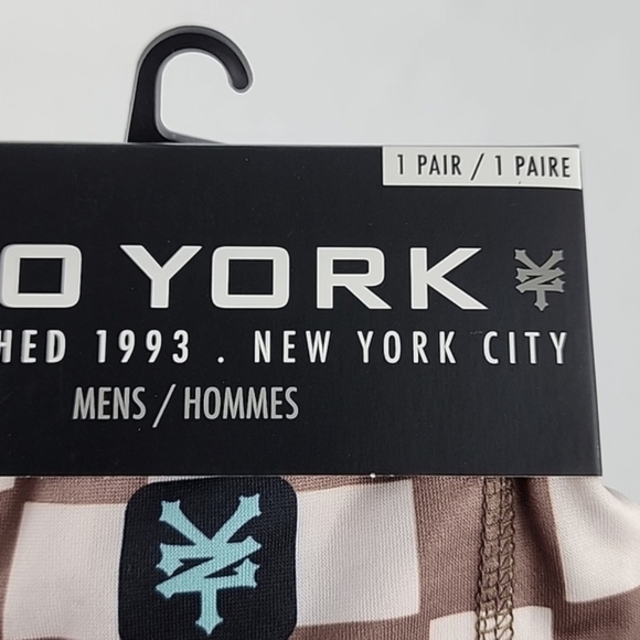 Zoo York Men's Brown Checkerboard Pattern  Boxer Brief Longer Length 1 Pair Sz M - Picture 3 of 8